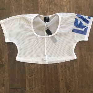 LF mesh crop top